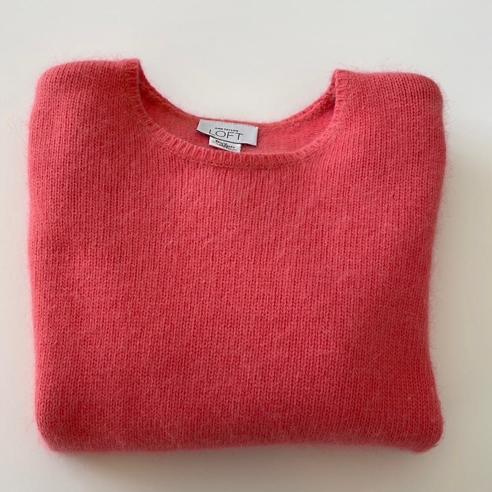 Ann Taylor Loft 3/4 sleeve Rabbit Hair Sweater